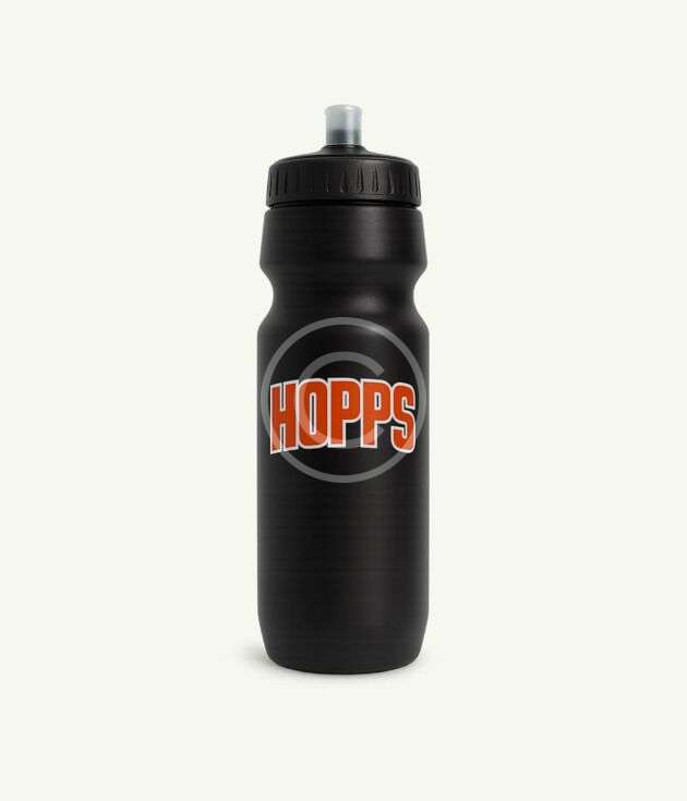 Black sports water bottle
